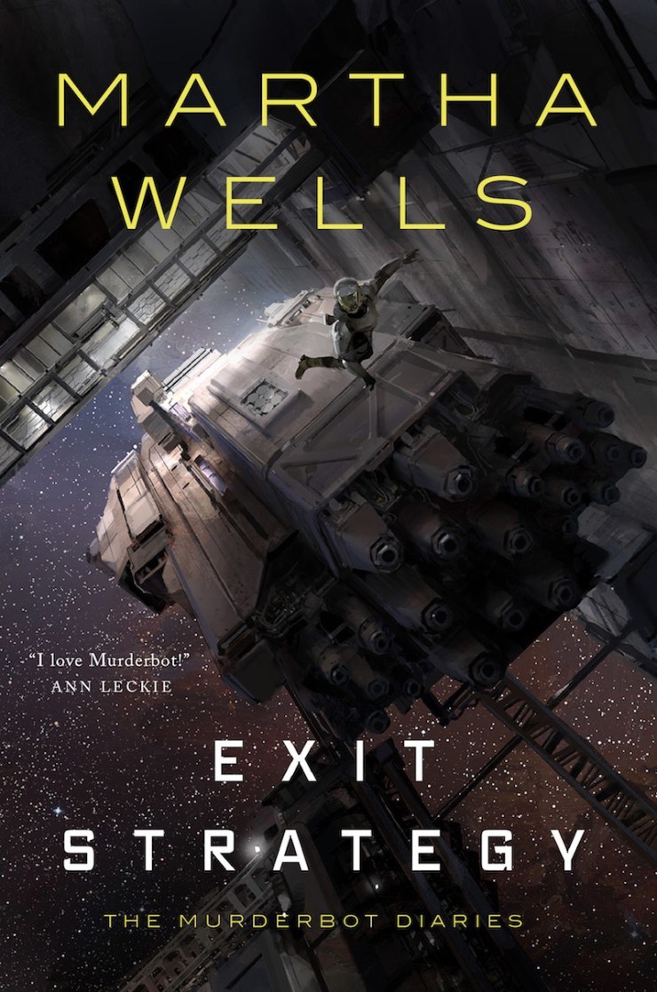 Cover of Exit Strategy (The Murderbot Diaries, #4) by Martha Wells